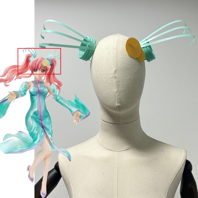 Cosplay Wig Mobile Suit Lacus Clyne Character Wig Halloween props Suitable for role-playing Heat Resistant Stylable Multiple Bright Colors Gift for Comic Exhibition Enthusiasts Holiday