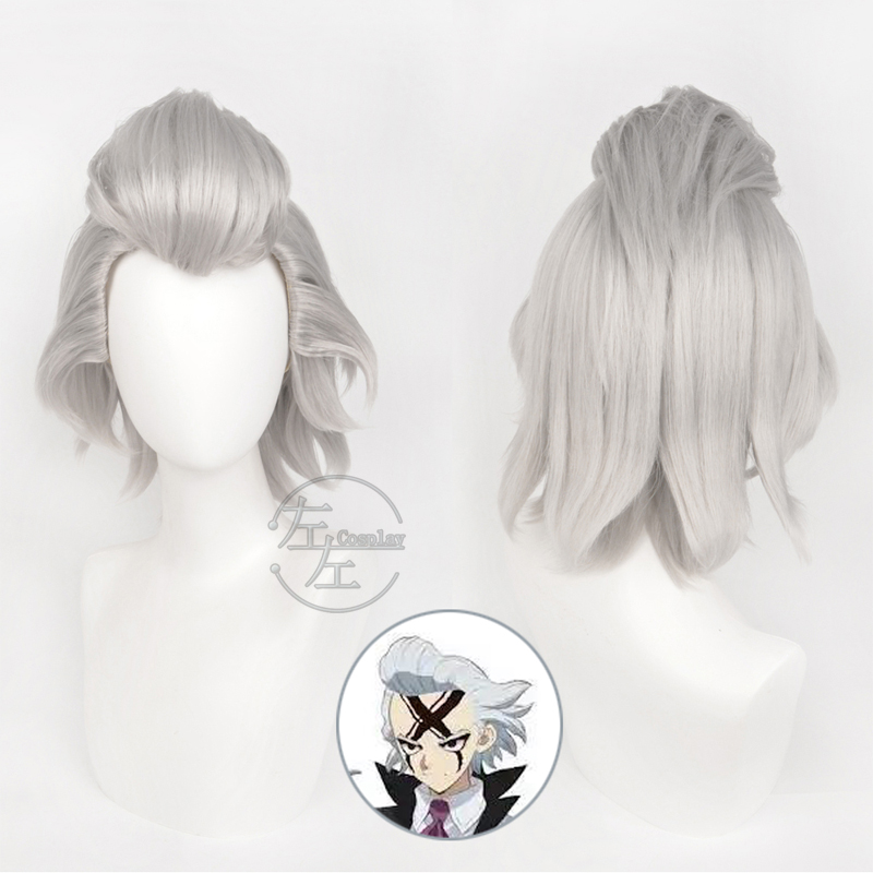 Cosplay Wig Dr.STONE Xeno Houston Wingfield Character Wig Halloween props Suitable for role-playing Heat Resistant Stylable Multiple Bright Colors Gift for Comic Exhibition Enthusiasts Holiday