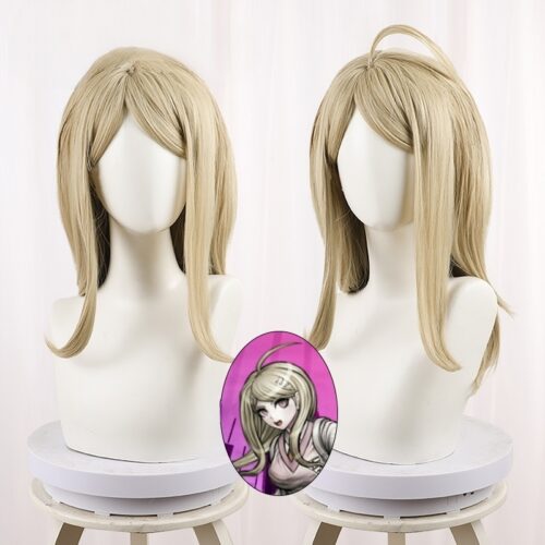 Cosplay Wig Compatible with Danganronpa Akamatsu Kaede Character Wig Halloween props Suitable for role-playing Heat Resistant Stylable Multiple Bright Colors Gift for Comic Exhibition Enthusiasts Holiday