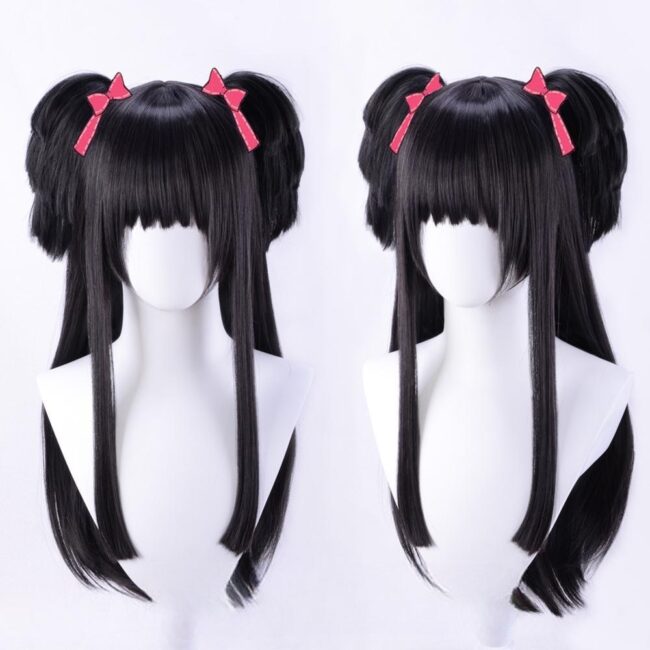 Cosplay Wig THE IDOLM@STER SHINY COLORS Mayuzumi Fuyuko Character Wig Halloween props Suitable for role-playing Heat Resistant Stylable Multiple Bright Colors Gift for Comic Exhibition Enthusiasts Holiday
