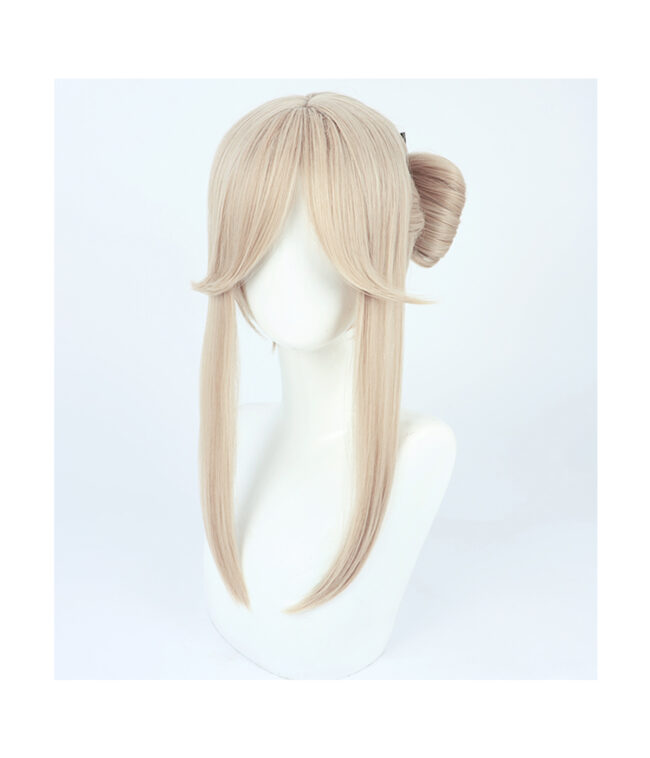 Cosplay Wig Genshin impact Ningguang Character Wig Halloween props Suitable for role-playing Heat Resistant Stylable Multiple Bright Colors Gift for Comic Exhibition Enthusiasts Holiday - Image 4