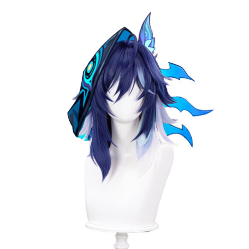 Cosplay Wig Genshin impact Ororon Character Wig Halloween props Suitable for role-playing Heat Resistant Stylable Multiple Bright Colors Gift for Comic Exhibition Enthusiasts Holiday