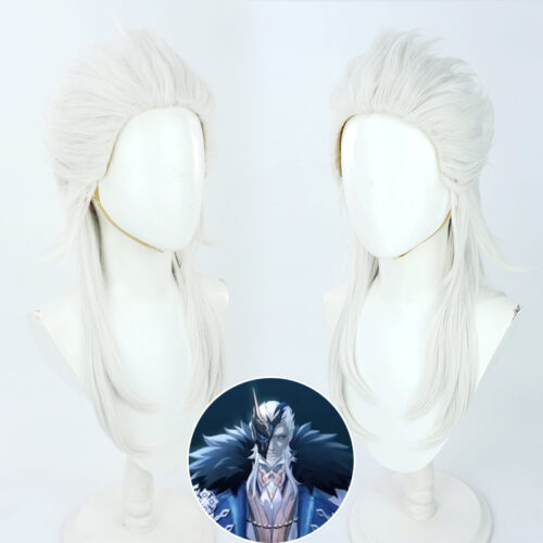 Cosplay Wig Genshin impact Pierro Character Wig Halloween props Suitable for role-playing Heat Resistant Stylable Multiple Bright Colors Gift for Comic Exhibition Enthusiasts Holiday