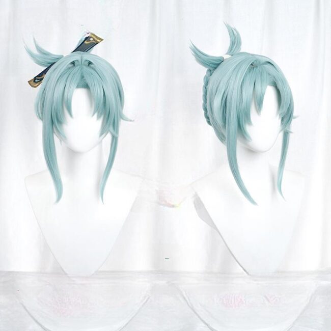 Cosplay Wig Genshin impact Madame Ping Character Wig Halloween props Suitable for role-playing Heat Resistant Stylable Multiple Bright Colors Gift for Comic Exhibition Enthusiasts Holiday - Image 2