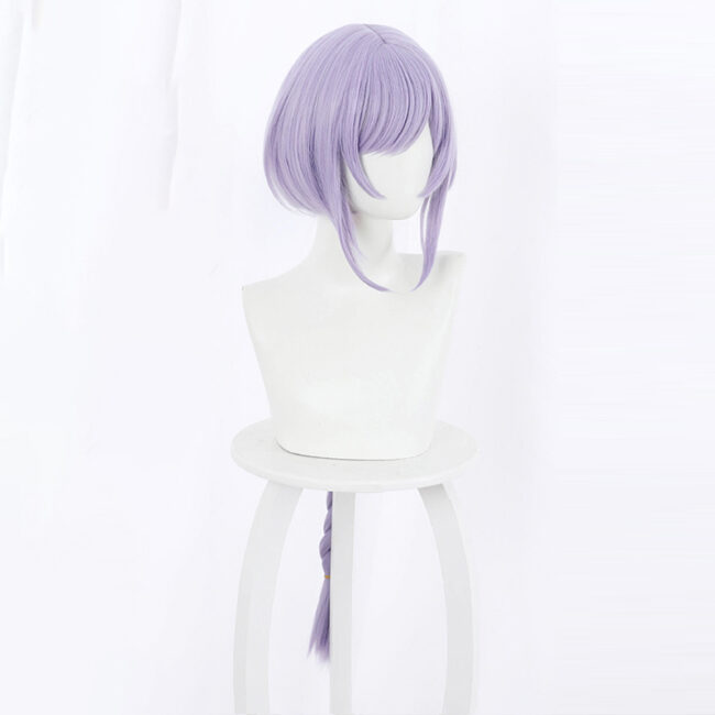 Cosplay Wig Genshin impact Qiqi Character Wig Halloween props Suitable for role-playing Heat Resistant Stylable Multiple Bright Colors Gift for Comic Exhibition Enthusiasts Holiday - Image 3