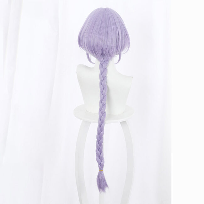 Cosplay Wig Genshin impact Qiqi Character Wig Halloween props Suitable for role-playing Heat Resistant Stylable Multiple Bright Colors Gift for Comic Exhibition Enthusiasts Holiday - Image 4