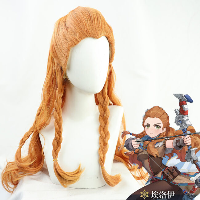 Cosplay Wig Genshin impact Aloy Character Wig Halloween props Suitable for role-playing Heat Resistant Stylable Multiple Bright Colors Gift for Comic Exhibition Enthusiasts Holiday
