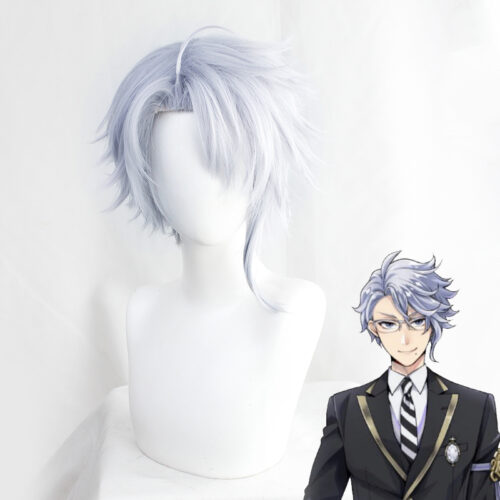 Cosplay Wig Compatible with Twisted-Wonderland Azul Ashengrotto Character Wig Suitable for role-playing Heat Resistant Stylable Multiple Bright Colors Gift for Comic Exhibition Enthusiasts Holiday