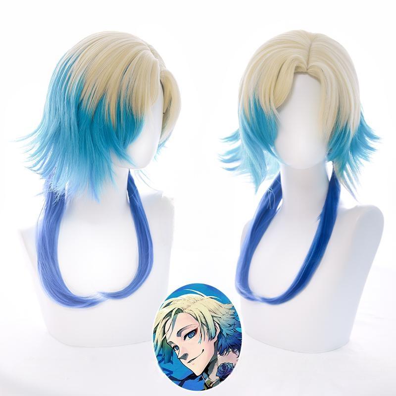 Cosplay Wig BLUE LOCK Michael Kaiser Character Wig Halloween props Suitable for role-playing Heat Resistant Stylable Multiple Bright Colors Gift for Comic Exhibition Enthusiasts Holiday