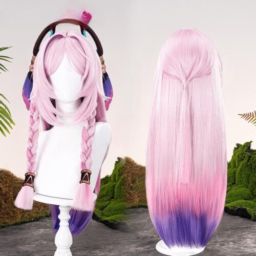 Cosplay Wig Genshin impact Citlali Character Wig Halloween props Suitable for role-playing Heat Resistant Stylable Multiple Bright Colors Gift for Comic Exhibition Enthusiasts Holiday