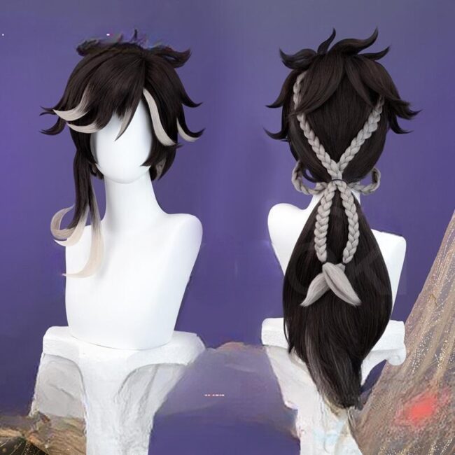 Cosplay Wig Genshin impact Sethos Character Wig Halloween props Suitable for role-playing Heat Resistant Stylable Multiple Bright Colors Gift for Comic Exhibition Enthusiasts Holiday - Image 5