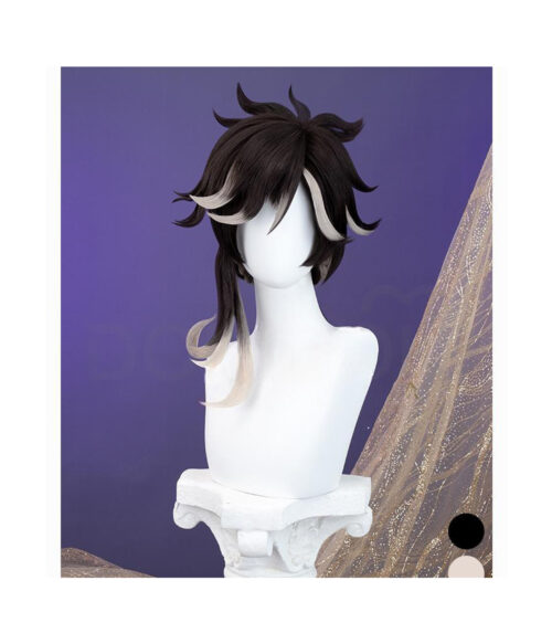 Cosplay Wig Genshin impact Sethos Character Wig Halloween props Suitable for role-playing Heat Resistant Stylable Multiple Bright Colors Gift for Comic Exhibition Enthusiasts Holiday