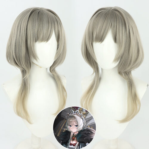 Cosplay Wig Genshin impact Sandrone Character Wig Halloween props Suitable for role-playing Heat Resistant Stylable Multiple Bright Colors Gift for Comic Exhibition Enthusiasts Holiday