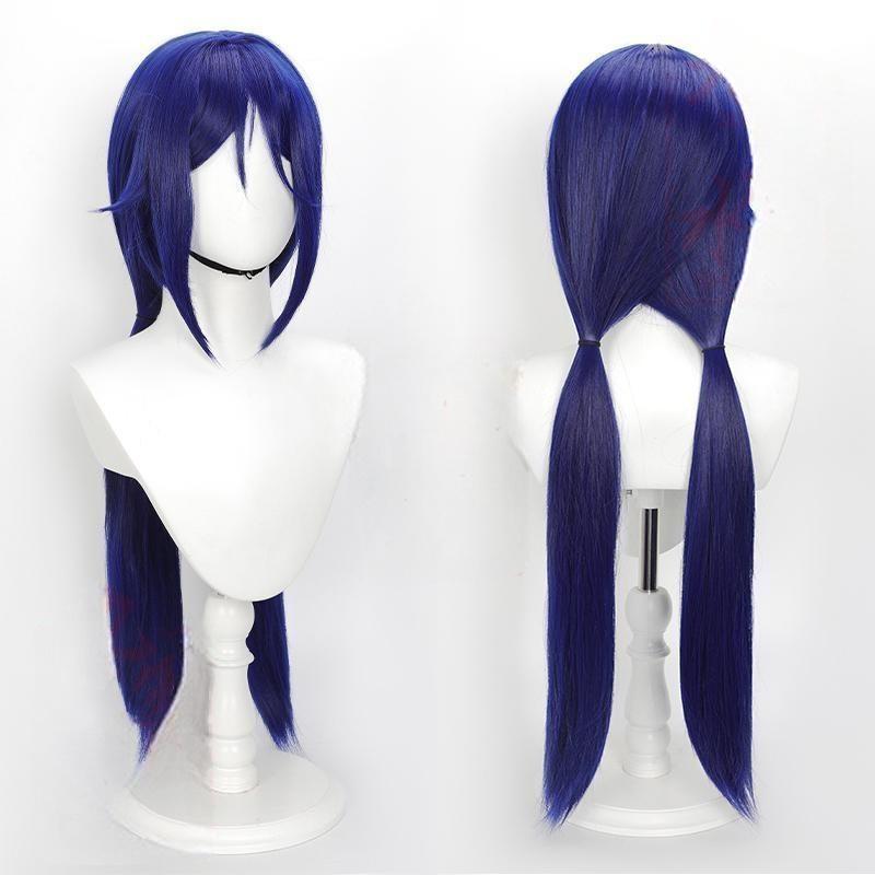 Cosplay Wig Compatible with IMSCARED Crazy MiSide Character Wig Halloween props Suitable for role-playing Heat Resistant Stylable Multiple Bright Colors Gift for Comic Exhibition Enthusiasts Holiday