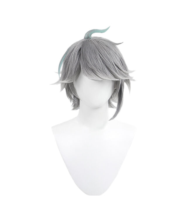 Cosplay Wig Genshin impact Alhaitham Character Wig Halloween props Suitable for role-playing Heat Resistant Stylable Multiple Bright Colors Gift for Comic Exhibition Enthusiasts Holiday