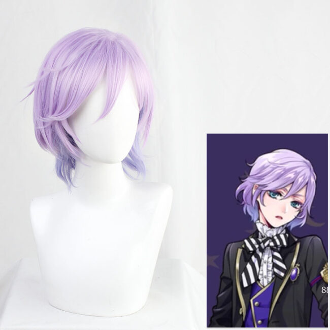 Cosplay Wig Compatible with Twisted-Wonderland Epel Felmier Character Wig Suitable for role-playing Heat Resistant Stylable Multiple Bright Colors Gift for Comic Exhibition Enthusiasts Holiday
