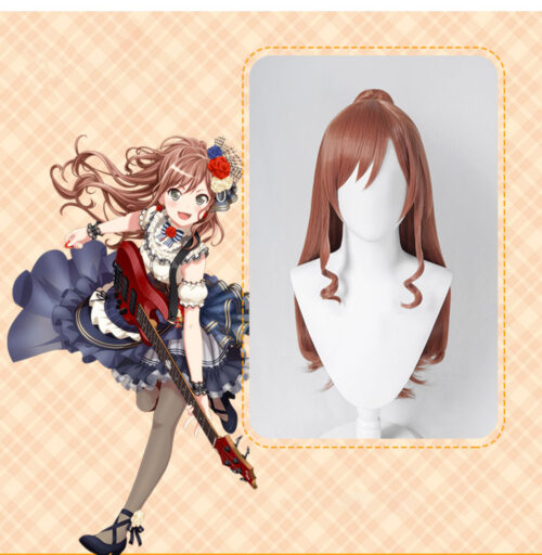 Cosplay Wig Compatible with BanG Dream! Imai Lisa Character Wig Halloween props Suitable for role-playing Heat Resistant Stylable Multiple Bright Colors Gift for Comic Exhibition Enthusiasts Holiday