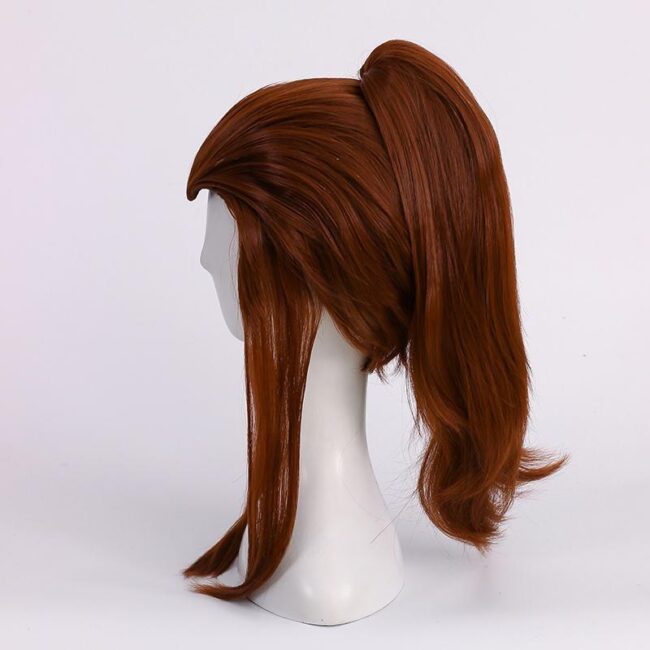 Cosplay Wig Compatible with Overwatch Brigitte Character Wig Halloween props Suitable for role-playing Heat Resistant Stylable Multiple Bright Colors Gift for Comic Exhibition Enthusiasts Holiday - Image 3