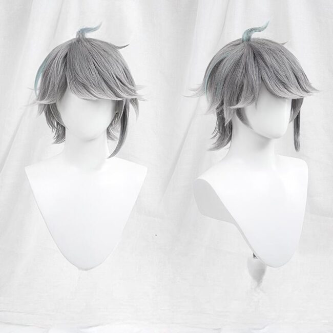 Cosplay Wig Genshin impact Alhaitham Character Wig Halloween props Suitable for role-playing Heat Resistant Stylable Multiple Bright Colors Gift for Comic Exhibition Enthusiasts Holiday - Image 2
