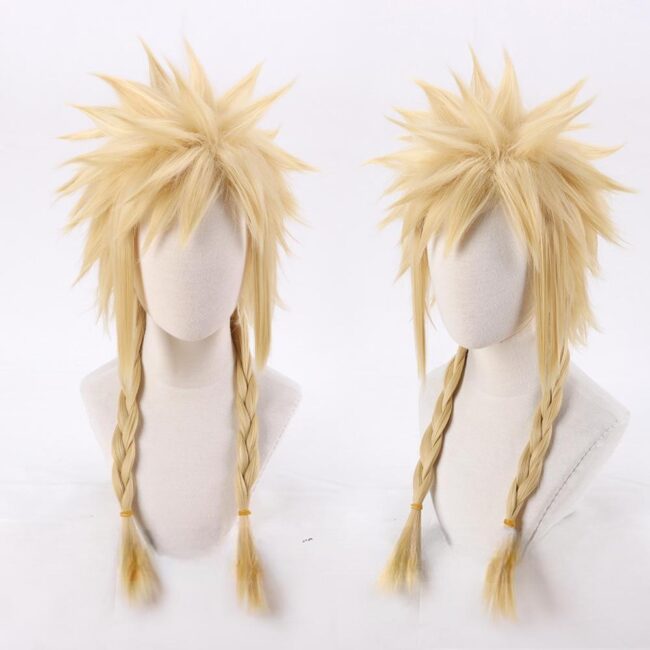 Cosplay Wig Final Fantasy Cloud Strife Character Wig Halloween props Suitable for role-playing Heat Resistant Stylable Multiple Bright Colors Gift for Comic Exhibition Enthusiasts Holiday