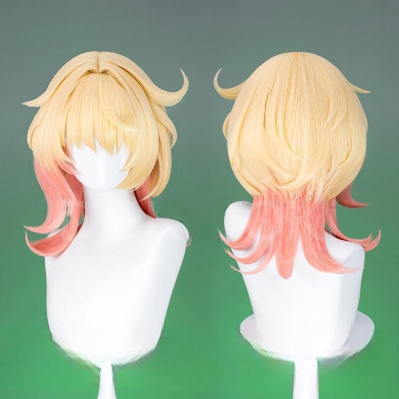 Cosplay Wig Genshin impact Emilie Character Wig Halloween props Suitable for role-playing Heat Resistant Stylable Multiple Bright Colors Gift for Comic Exhibition Enthusiasts Holiday - Image 5