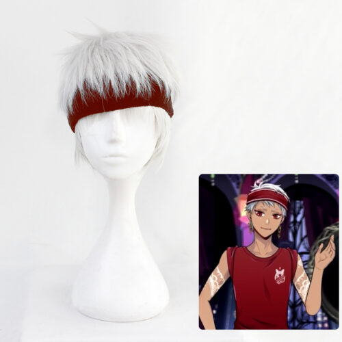 Cosplay Wig Compatible with Twisted-Wonderland Kalim Al-Asim Character Wig Suitable for role-playing Heat Resistant Stylable Multiple Bright Colors Gift for Comic Exhibition Enthusiasts Holiday