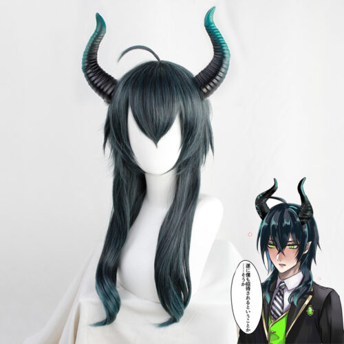 Cosplay Wig Compatible with Twisted-Wonderland Malleus Draconia Character Wig Suitable for role-playing Heat Resistant Stylable Multiple Bright Colors Gift for Comic Exhibition Enthusiasts Holiday