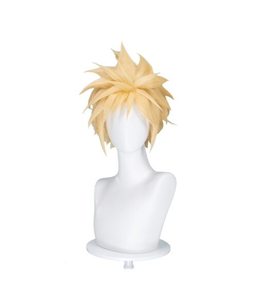 Cosplay Wig Final Fantasy Cloud Strife Character Wig Halloween props Suitable for role-playing Heat Resistant Stylable Multiple Bright Colors Gift for Comic Exhibition Enthusiasts Holiday