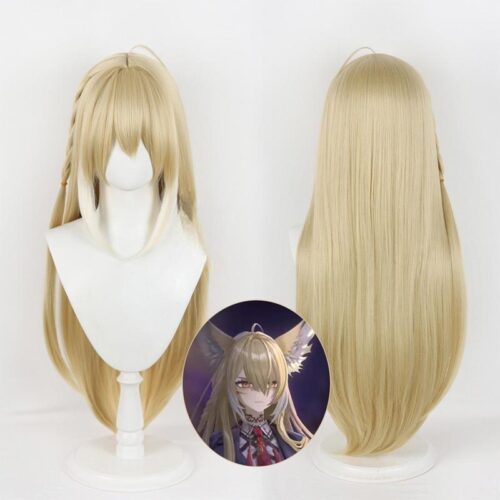 Cosplay Wig Arknights Vulpisfoglia Character Wig Halloween props Suitable for role-playing Heat Resistant Stylable Multiple Bright Colors Gift for Comic Exhibition Enthusiasts Holiday