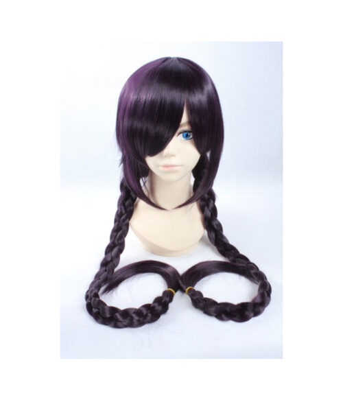 Cosplay Wig Compatible with Danganronpa Fukawa Tōko Character Wig Halloween props Suitable for role-playing Heat Resistant Stylable Multiple Bright Colors Gift for Comic Exhibition Enthusiasts Holiday