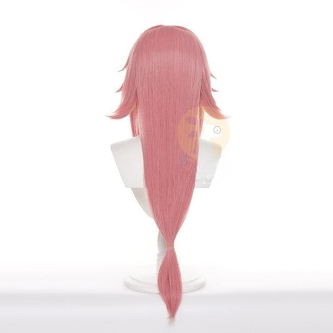 Cosplay Wig Genshin impact Yae Miko Character Wig Halloween props Suitable for role-playing Heat Resistant Stylable Multiple Bright Colors Gift for Comic Exhibition Enthusiasts Holiday - Image 4