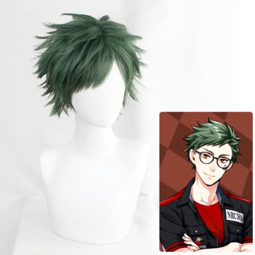 Cosplay Wig Compatible with Twisted-Wonderland Trey Clover Character Wig Suitable for role-playing Heat Resistant Stylable Multiple Bright Colors Gift for Comic Exhibition Enthusiasts Holiday