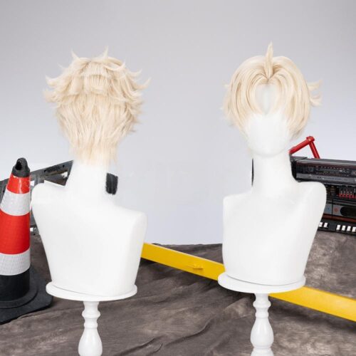 Cosplay Wig Compatible with DAN DA DAN Enjōji Jin Character Wig Halloween props Suitable for role-playing Heat Resistant Stylable Multiple Bright Colors Gift for Comic Exhibition Enthusiasts Holiday