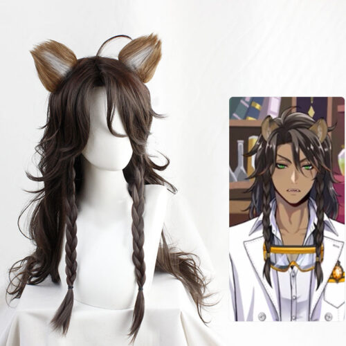 Cosplay Wig Compatible with Twisted-Wonderland Leona Kingscholar Character Wig Suitable for role-playing Heat Resistant Stylable Multiple Bright Colors Gift for Comic Exhibition Enthusiasts Holiday