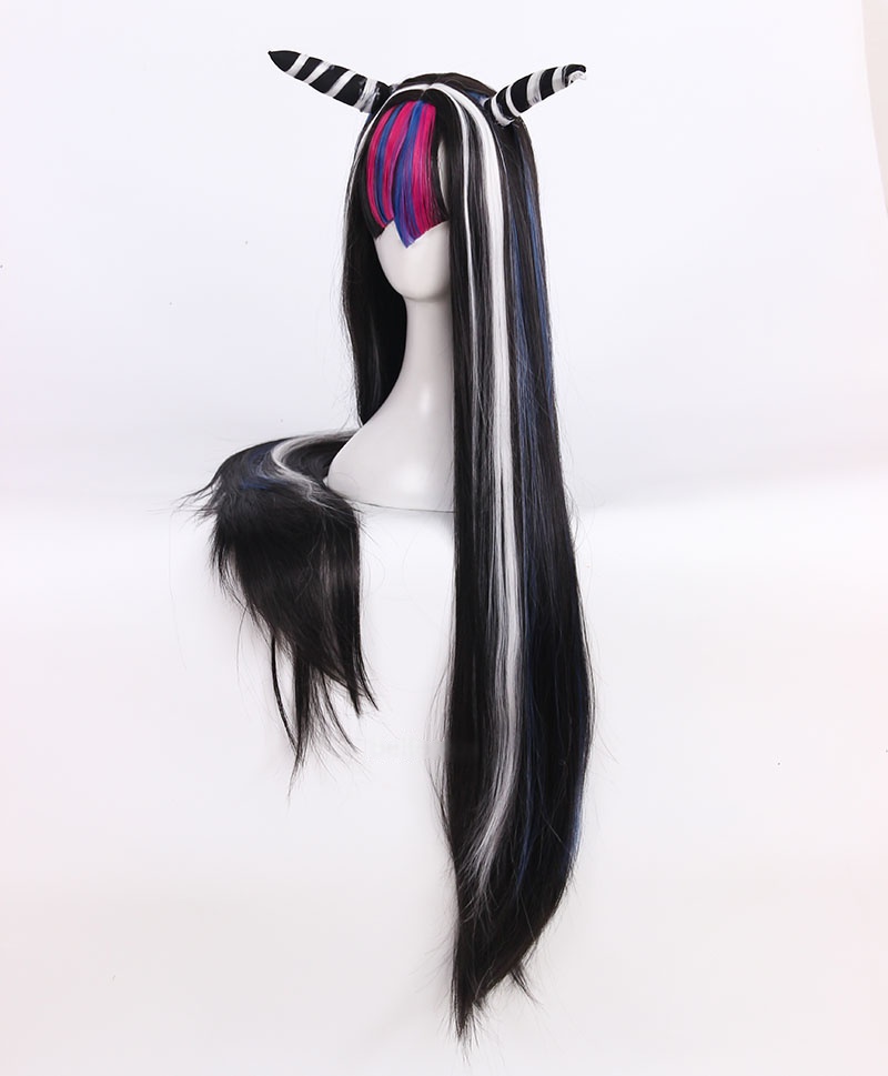 Cosplay Wig Compatible with Danganronpa 澪田 唯吹 ミオダ イブキ Character Wig Halloween props Suitable for role-playing Heat Resistant Stylable Multiple Bright Colors Gift for Comic Exhibition Enthusiasts Holiday - Image 4