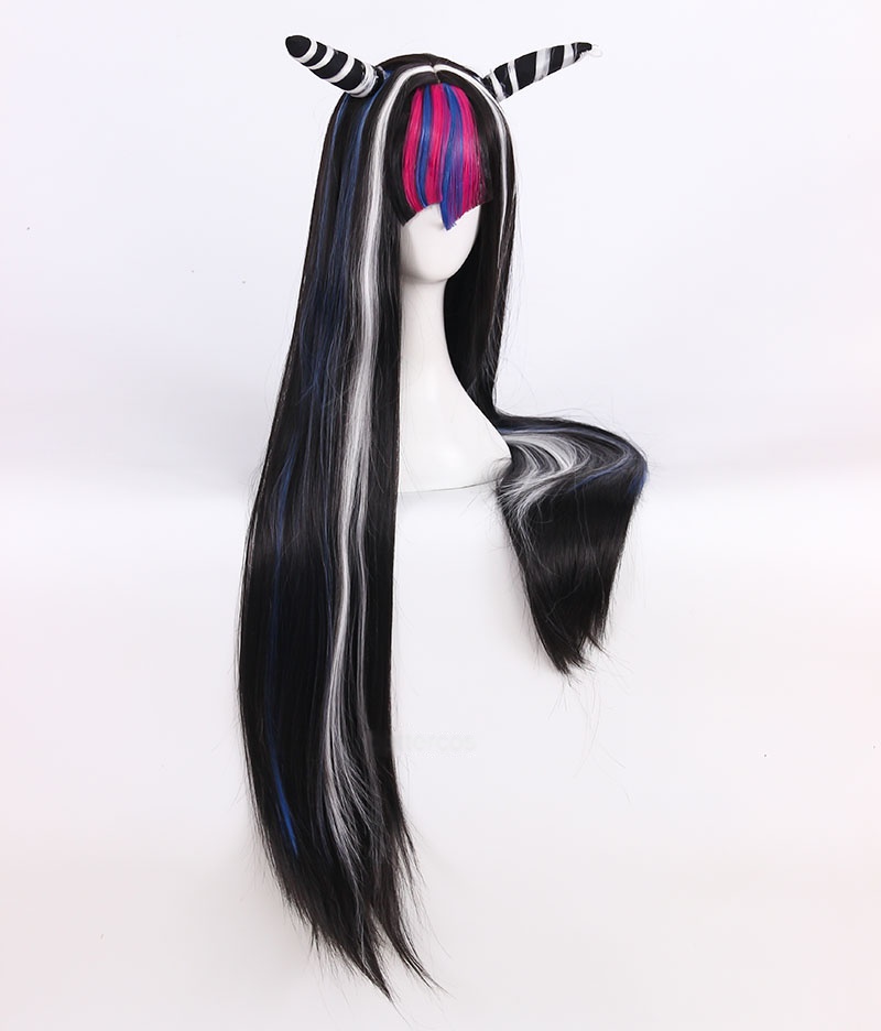 Cosplay Wig Compatible with Danganronpa 澪田 唯吹 ミオダ イブキ Character Wig Halloween props Suitable for role-playing Heat Resistant Stylable Multiple Bright Colors Gift for Comic Exhibition Enthusiasts Holiday - Image 3