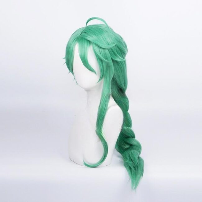 Cosplay Wig Genshin impact Baizhu Character Wig Halloween props Suitable for role-playing Heat Resistant Stylable Multiple Bright Colors Gift for Comic Exhibition Enthusiasts Holiday - Image 4