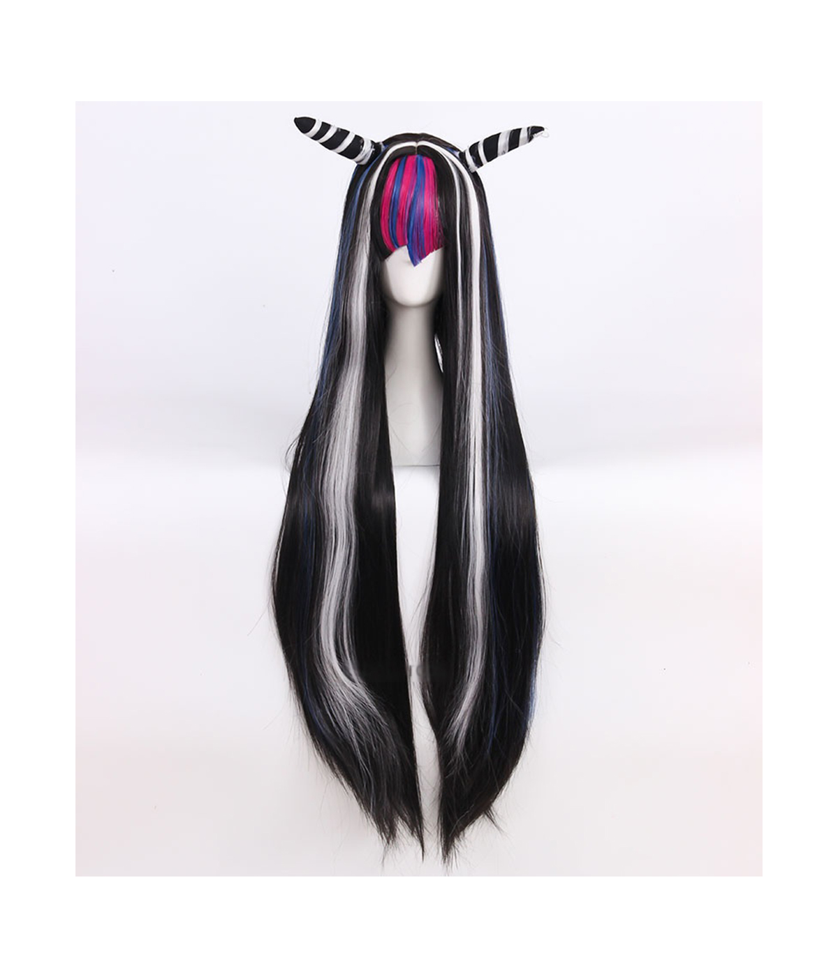 Cosplay Wig Compatible with Danganronpa 澪田 唯吹 ミオダ イブキ Character Wig Halloween props Suitable for role-playing Heat Resistant Stylable Multiple Bright Colors Gift for Comic Exhibition Enthusiasts Holiday