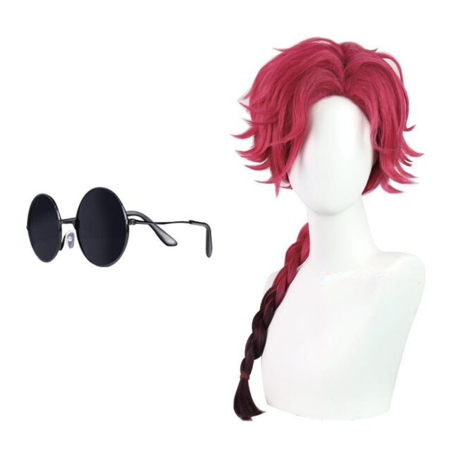 Cosplay Wig Compatible with Link Click Vein Character Wig Halloween props Suitable for role-playing Heat Resistant Stylable Multiple Bright Colors Gift for Comic Exhibition Enthusiasts Holiday - Image 2