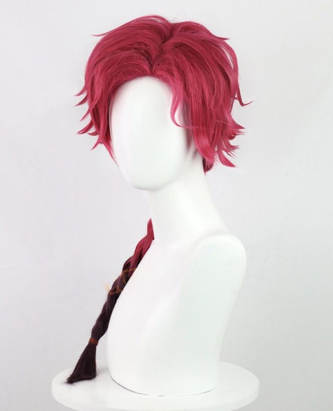 Cosplay Wig Compatible with Link Click Vein Character Wig Halloween props Suitable for role-playing Heat Resistant Stylable Multiple Bright Colors Gift for Comic Exhibition Enthusiasts Holiday - Image 3
