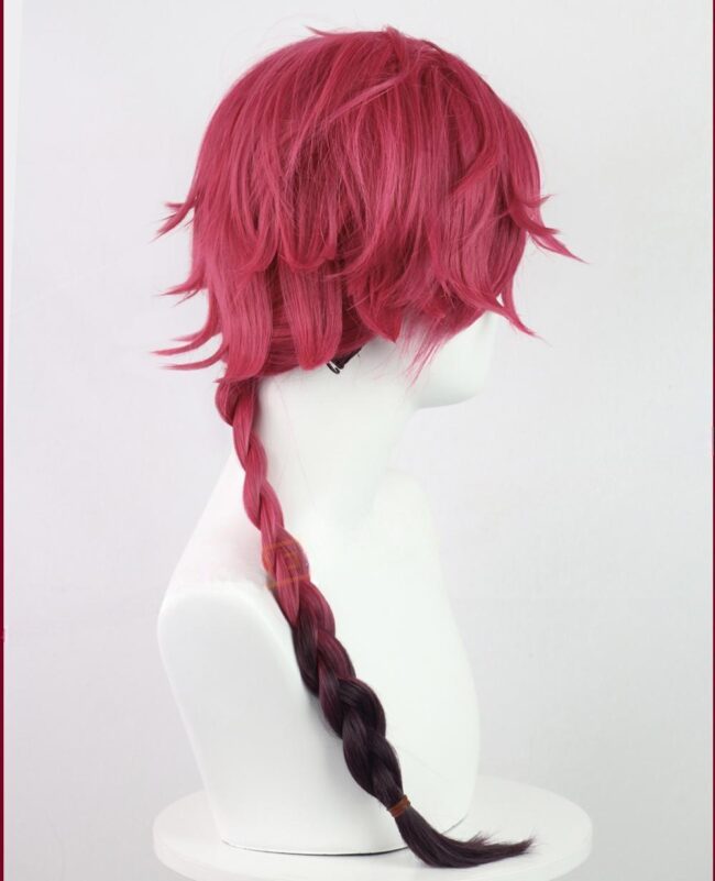 Cosplay Wig Compatible with Link Click Vein Character Wig Halloween props Suitable for role-playing Heat Resistant Stylable Multiple Bright Colors Gift for Comic Exhibition Enthusiasts Holiday - Image 5