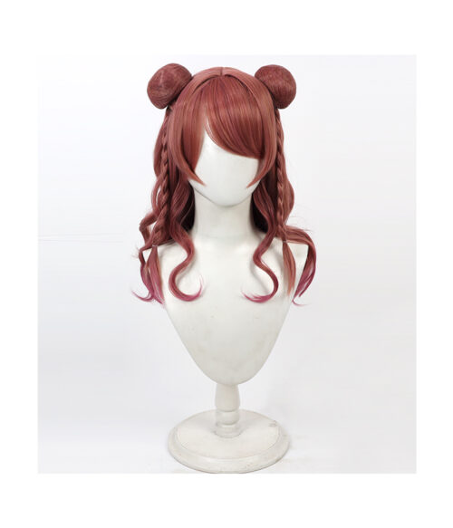 Cosplay Wig THE IDOLM@STER SHINY COLORS Hanami Saki Character Wig Halloween props Suitable for role-playing Heat Resistant Stylable Multiple Bright Colors Gift for Comic Exhibition Enthusiasts Holiday