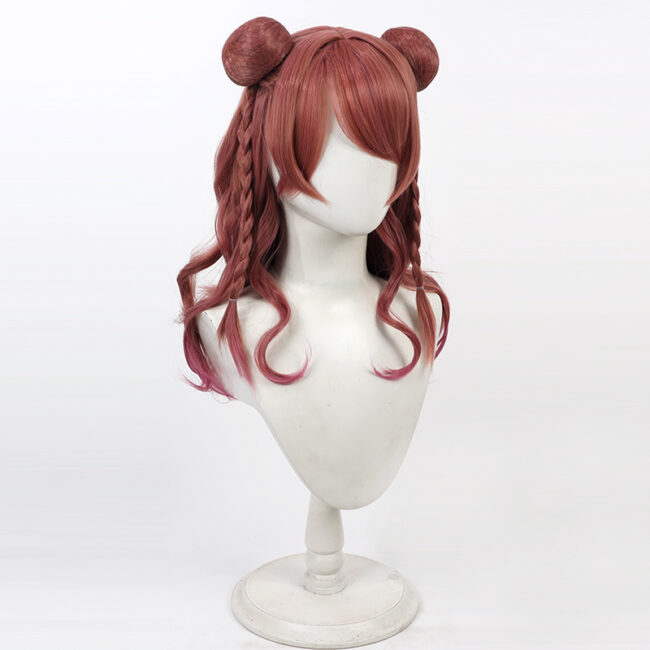 Cosplay Wig THE IDOLM@STER SHINY COLORS Hanami Saki Character Wig Halloween props Suitable for role-playing Heat Resistant Stylable Multiple Bright Colors Gift for Comic Exhibition Enthusiasts Holiday - Image 4
