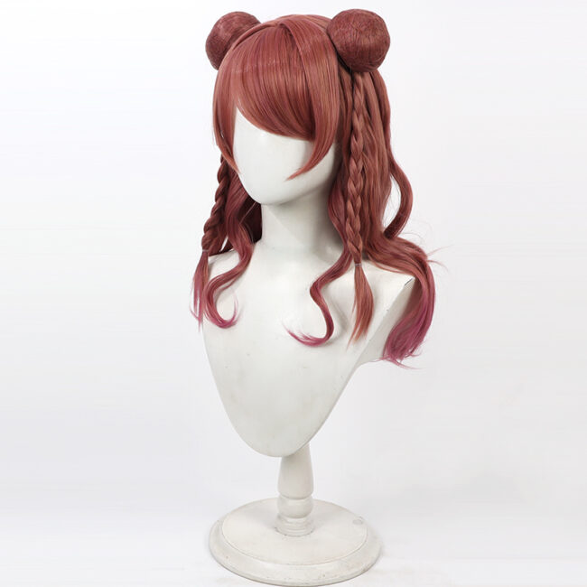 Cosplay Wig THE IDOLM@STER SHINY COLORS Hanami Saki Character Wig Halloween props Suitable for role-playing Heat Resistant Stylable Multiple Bright Colors Gift for Comic Exhibition Enthusiasts Holiday - Image 2