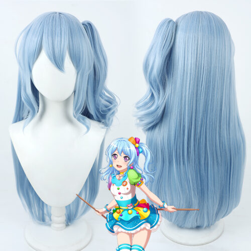 Cosplay Wig Compatible with BanG Dream! Matsubara Kanon Character Wig Halloween props Suitable for role-playing Heat Resistant Stylable Multiple Bright Colors Gift for Comic Exhibition Enthusiasts Holiday