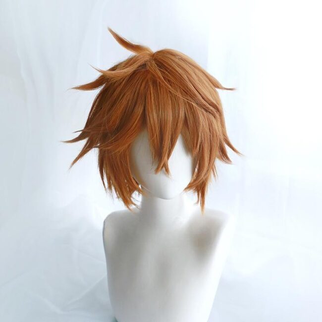 Cosplay Wig Genshin impact Ajax Character Wig Halloween props Suitable for role-playing Heat Resistant Stylable Multiple Bright Colors Gift for Comic Exhibition Enthusiasts Holiday - Image 3