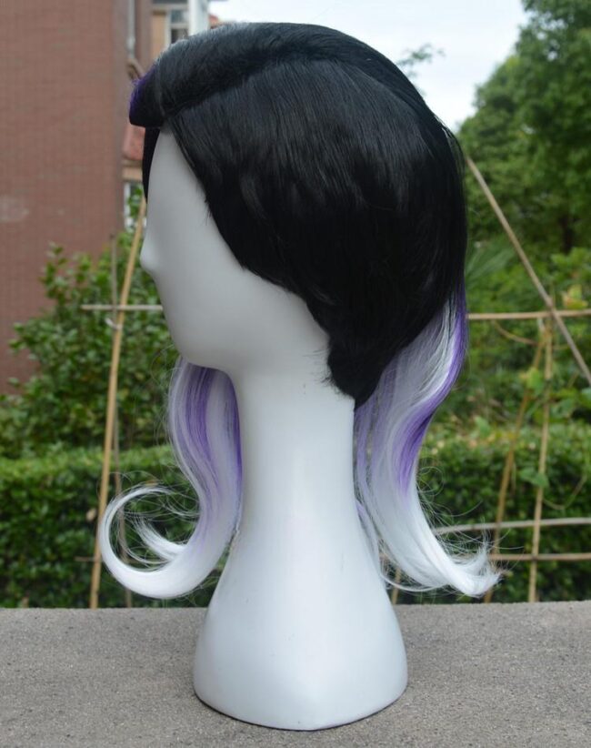 Cosplay Wig Compatible with Overwatch Sombra Character Wig Halloween props Suitable for role-playing Heat Resistant Stylable Multiple Bright Colors Gift for Comic Exhibition Enthusiasts Holiday - Image 4