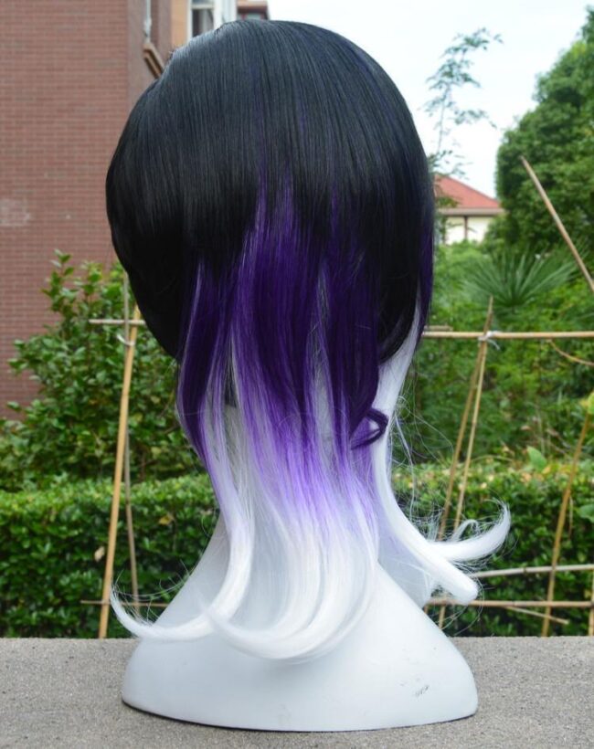 Cosplay Wig Compatible with Overwatch Sombra Character Wig Halloween props Suitable for role-playing Heat Resistant Stylable Multiple Bright Colors Gift for Comic Exhibition Enthusiasts Holiday - Image 2