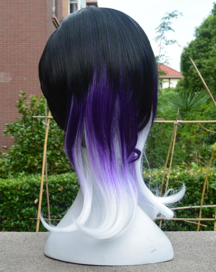 Cosplay Wig Compatible with Overwatch Sombra Character Wig Halloween props Suitable for role-playing Heat Resistant Stylable Multiple Bright Colors Gift for Comic Exhibition Enthusiasts Holiday - Image 2