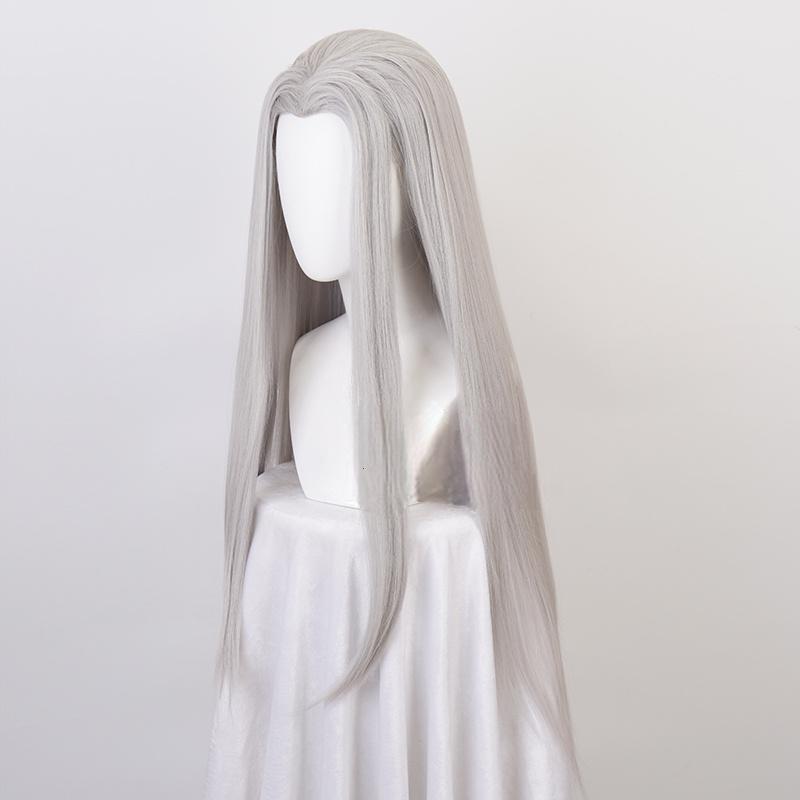 Cosplay Wig Final Fantasy Sephiroth Character Wig Halloween props Suitable for role-playing Heat Resistant Stylable Multiple Bright Colors Gift for Comic Exhibition Enthusiasts Holiday - Image 4